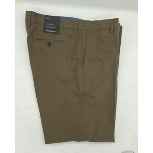 Banana Republic Classic Fit Mens Khaki Brown Cotton Trousers 38x32 429733-01-1